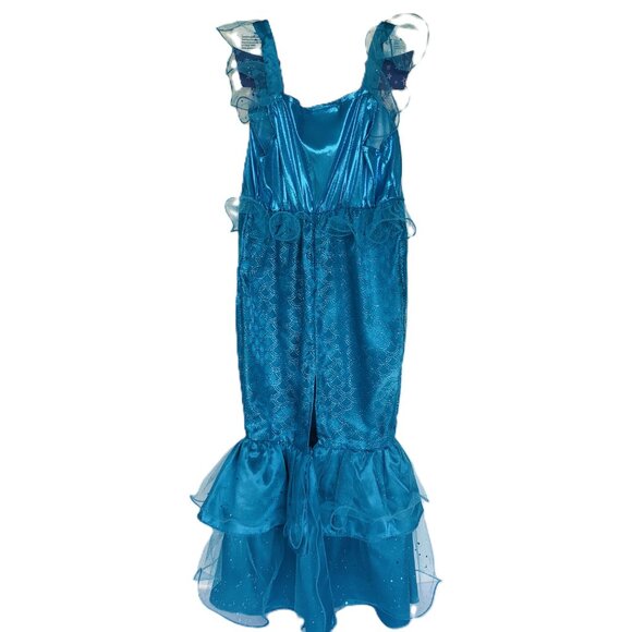 New w/Tag-Great Pretenders Blue Sparkle Mermaid Dress - Size 5-6  - Picture 4 of 14